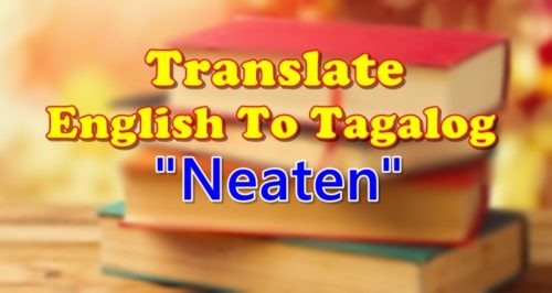 Translate English To Tagalog Neaten