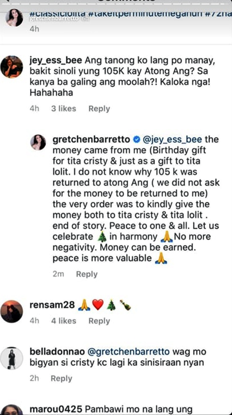 Gretchen Barretto Reveals What Happened To 150K, Messages from Lolit