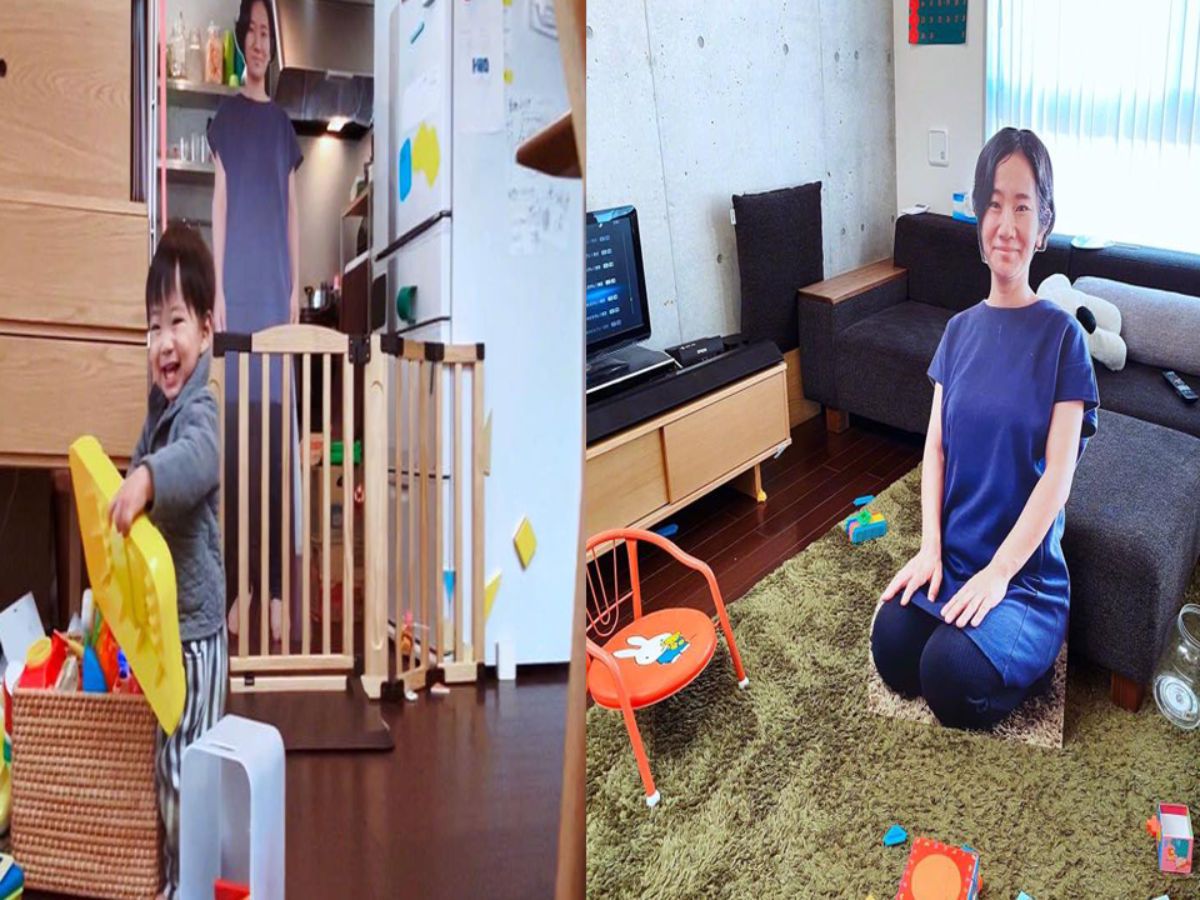 Creative Dad Made Standees of His Wife pic