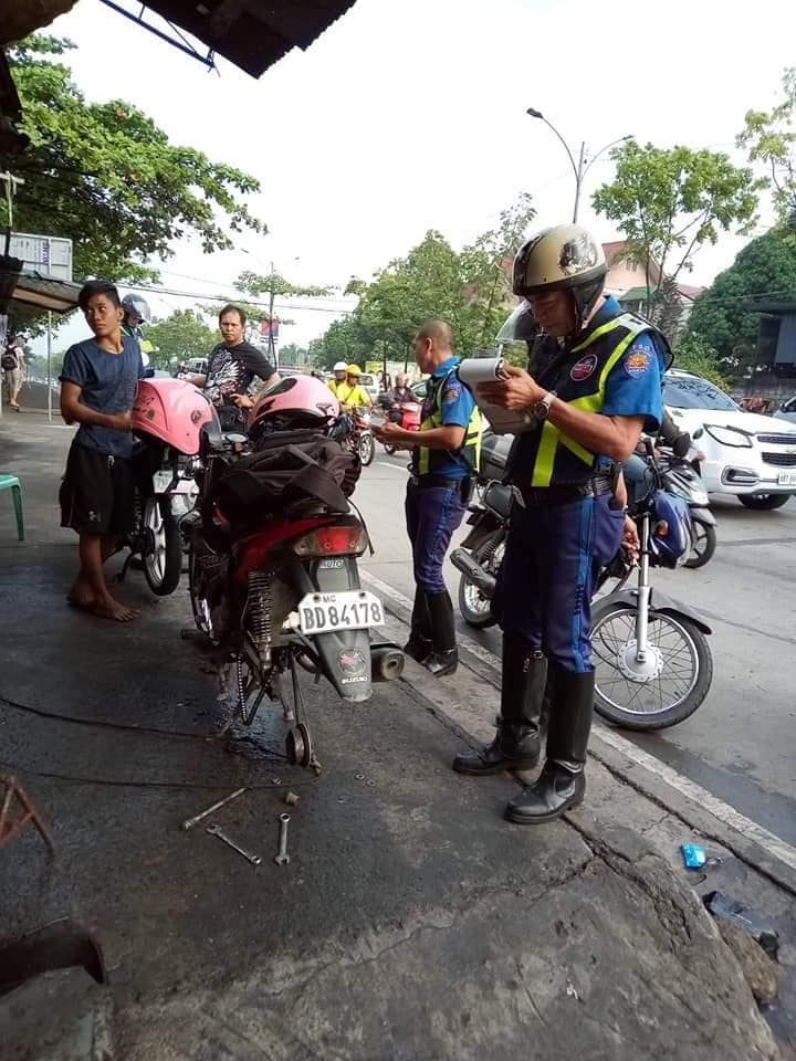 Motorist with Broken