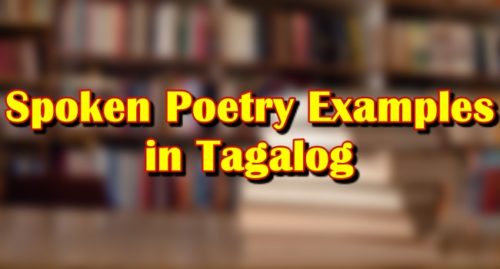 SPOKEN POETRY Tagalog - Examples Of Spoken Poetry In Tagalog