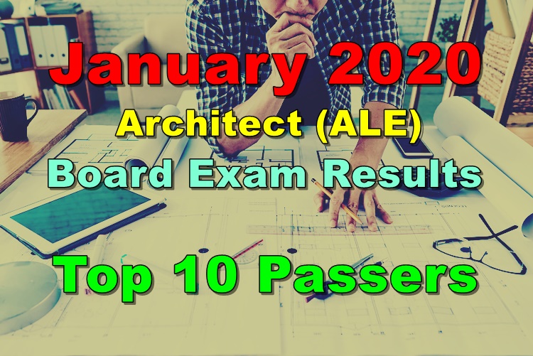 Architect Board Exam Result January 2020 - Top 10 Passers