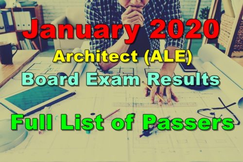 Architect Board Exam Result