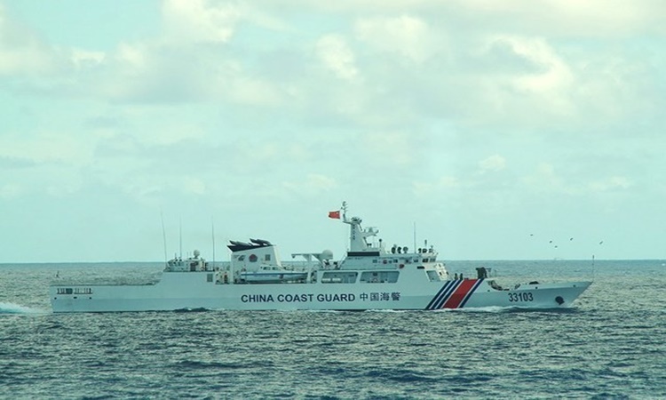 China Coast Guard Ship Spotted Moving Back & Forth Near Ayungin Shoal