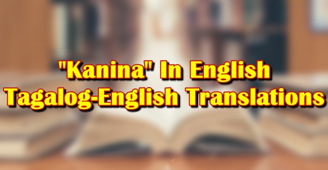 Ano Ang Ginagawa Mo Kanina In English Ano Ayanyun