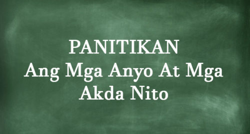PANITIKAN - Ano Ang Mga Anyo At Mga Akda Nito?