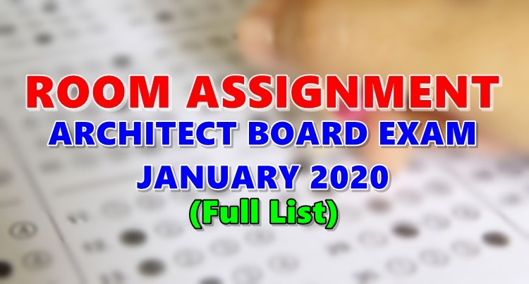 architecture board exam room assignment