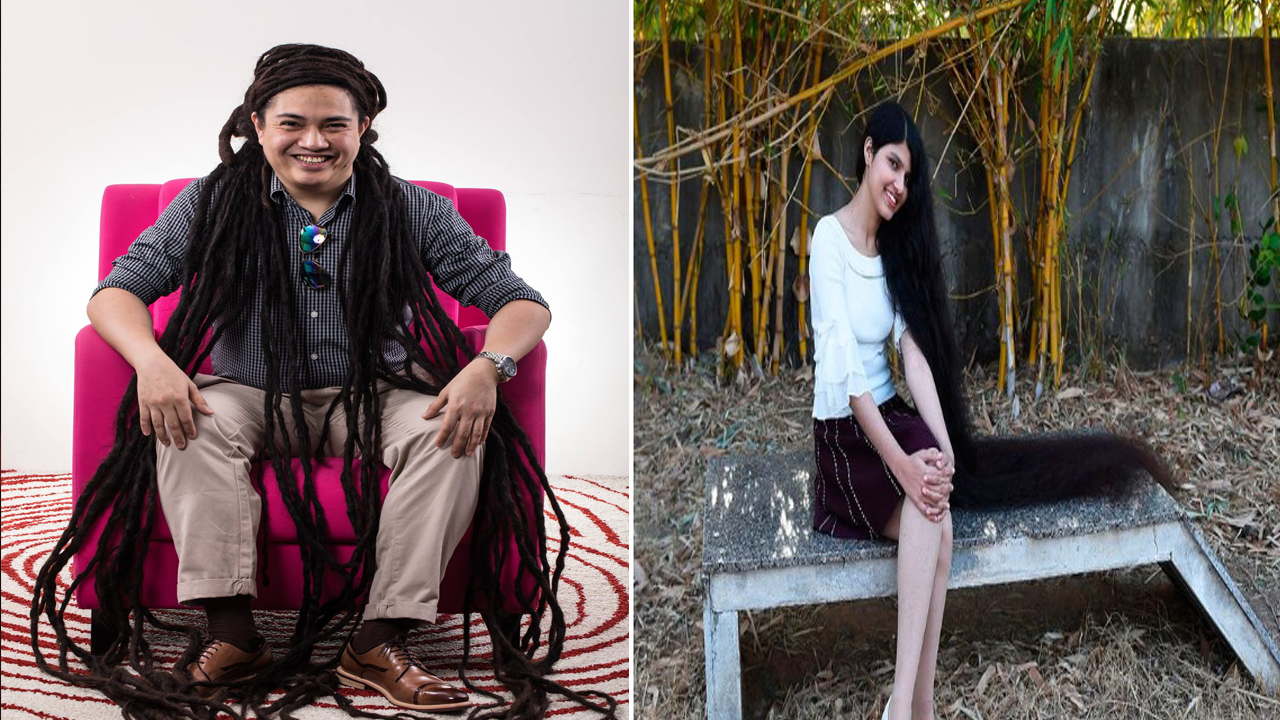 Filipino Musician Challenges World S Longest Hair Teen In India