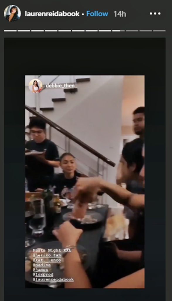 nadine lustre james reid pasta night