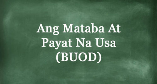 ANG MATABA AT PAYAT NA USA