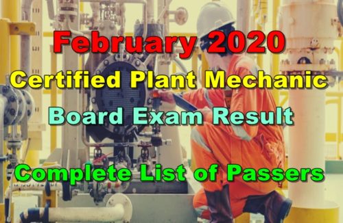 Certified Plant Mechanic Board Exam