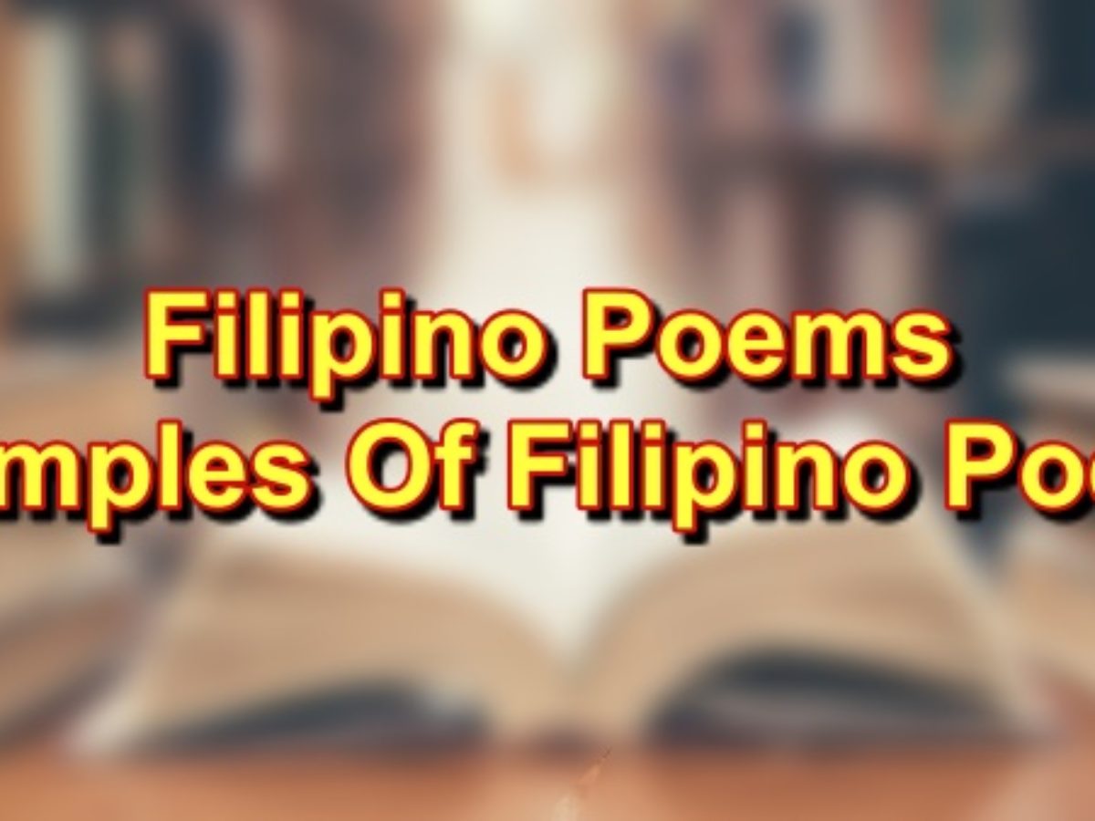 Examples of philippine dramatic poems speaker