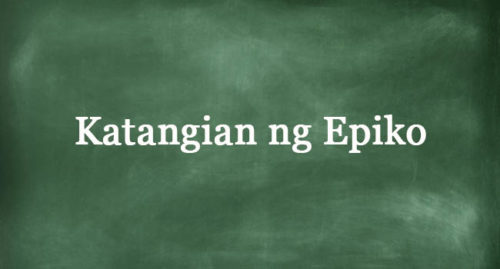 KATANGIAN NG EPIKO