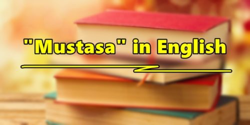 Mustasa in English