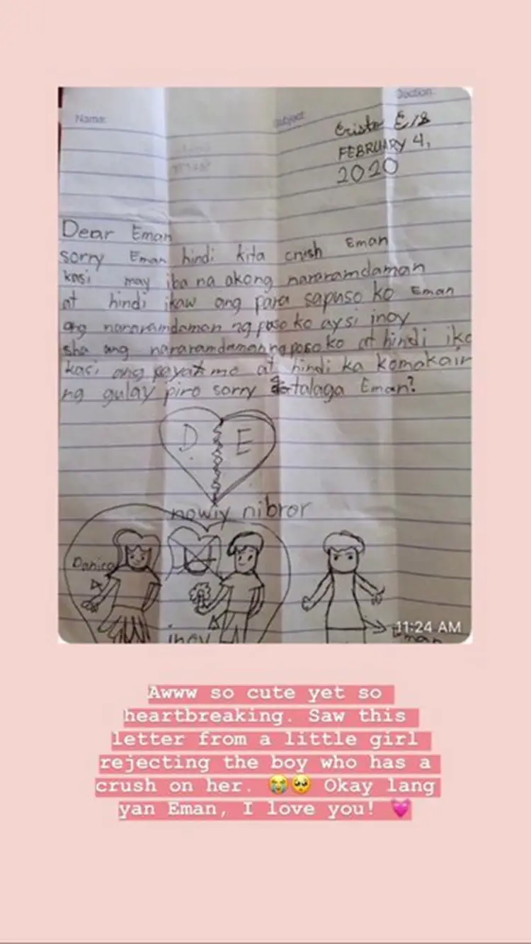 Letter crush for love tagalog sample Pinoy Love