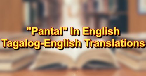 pantal in english