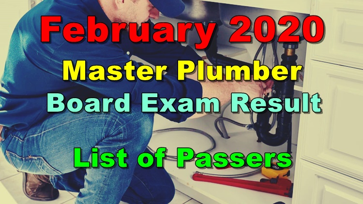 Master Plumber Board Exam Result
