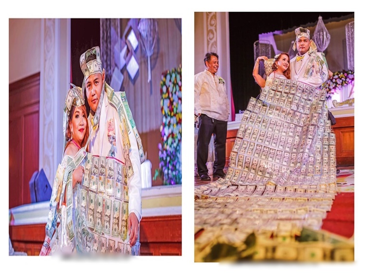 Newly-Wed Couple Receives Huge Amount Of Cash During Money Dance