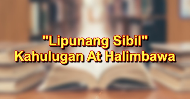 Lipunang Sibil Ano Nga Ba Ang Lipunang Sibil At Mga Halimbawa