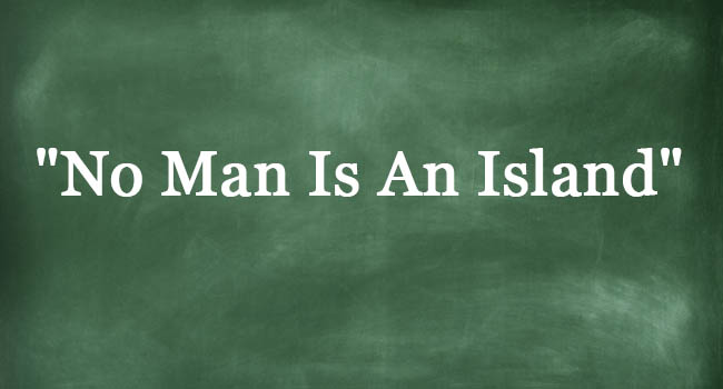 no man is an island essay tagalog