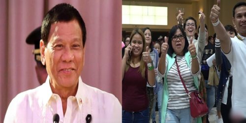 President Rodrigo Roa Duterte satisfaction rating