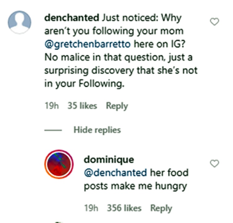 dominique cojuangco comment