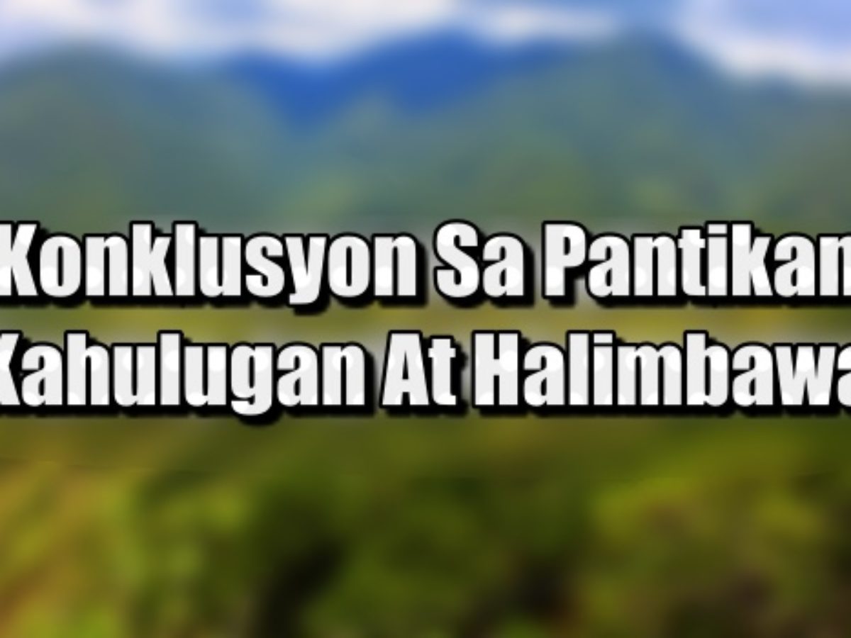 Ano Ang Konklusyon Kahulugan At Halimbawa Nito