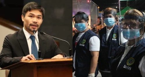 manny pacquiao donates masks