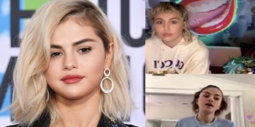 Selena Gomez & Miley Cyrus 1