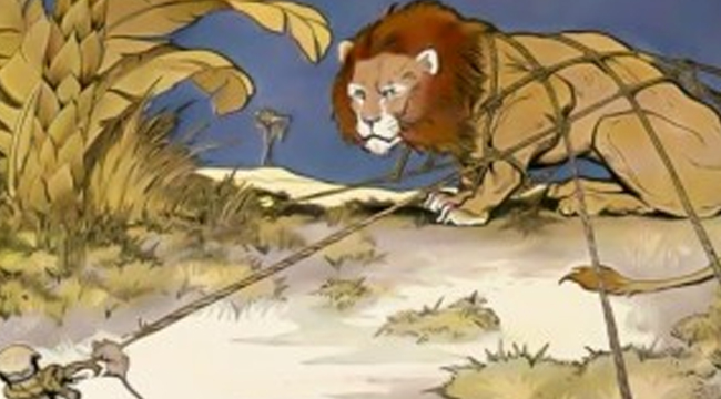 The Lion And The Mouse Fable – One Of Aesop’s Fables (TEXT)