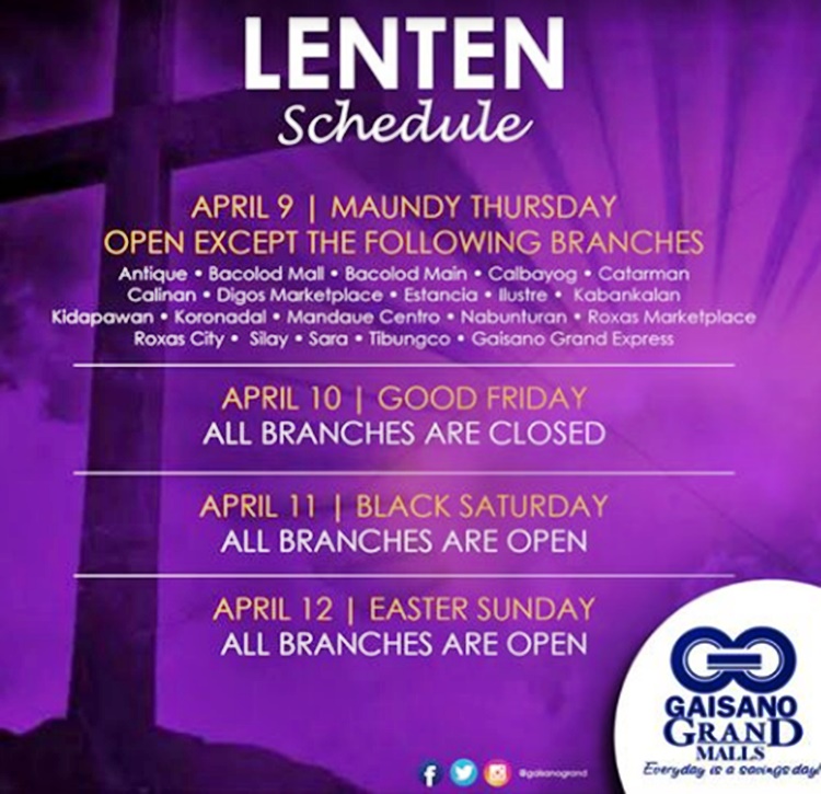 holy week 2020 store hours
