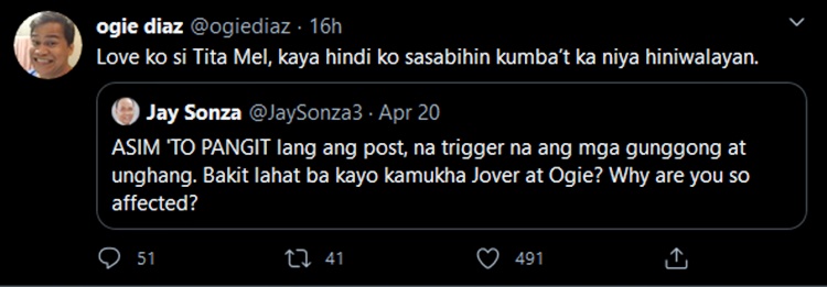 ogie diaz post