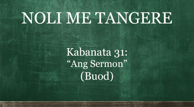 Kabanata Noli Me Tangere Ang Sermon Buod