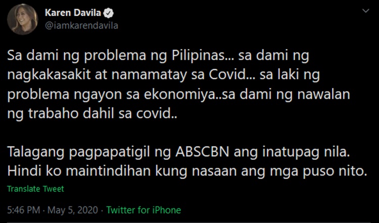 karen davila post