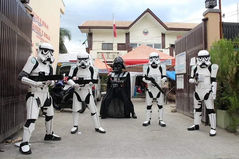 Darth Vader with Stormtroopers