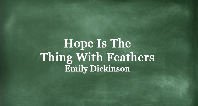 Hope Is The Thing With Feathers