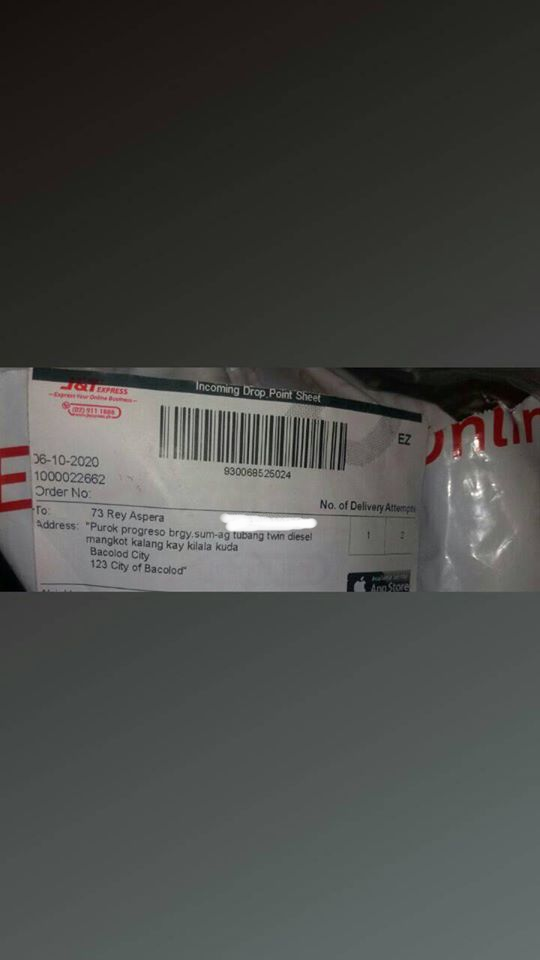 Shopee Delivery Address Goes Viral "mangkot lang kilala ko da Bacolod"