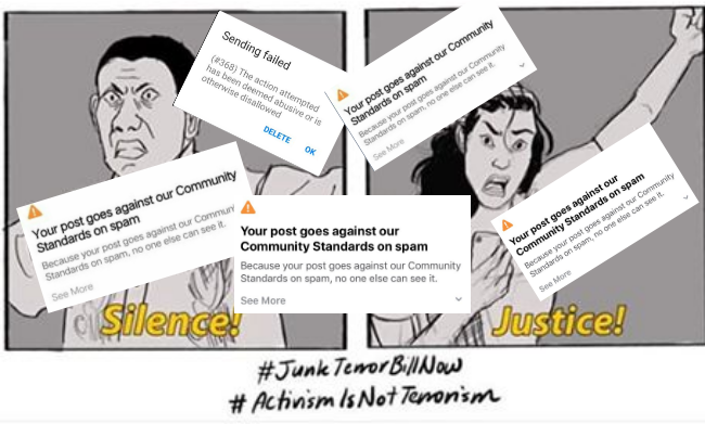 Netizen Posts Slamming Anti-Terror Bill Removed?