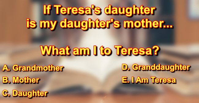 If Teresa's Daughter Answer If Teresa's Daughter is My