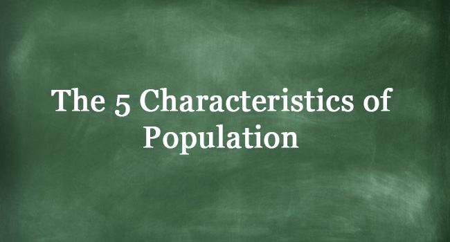 5 CHARACTERISTICS OF POPULATION