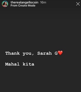 Angel Locsin, Sarah Geronimo