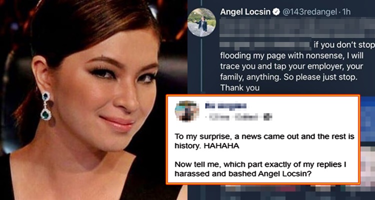 Angel Locsin Basher Who Received Threat From The Actress Fired Back