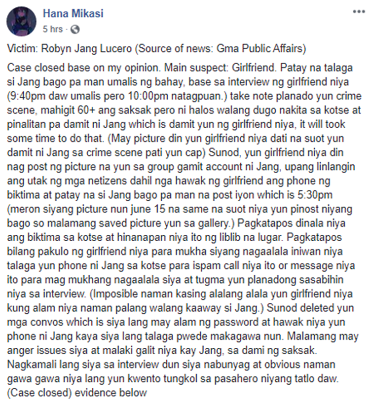 Jang Lucero’s Girlfriend