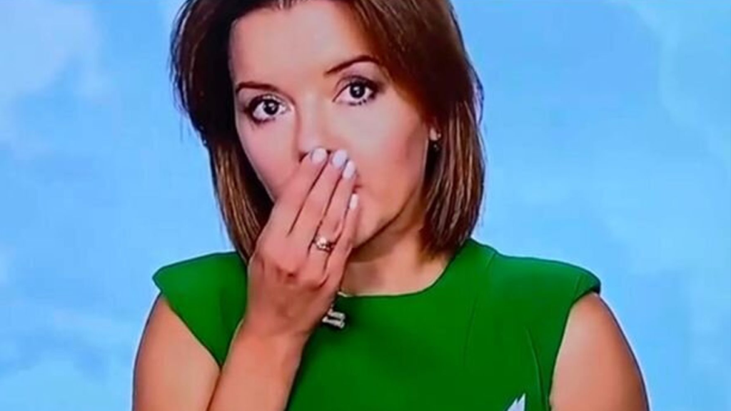 Ukrainian News Anchor Loses Her Tooth While Reporting on Live TV