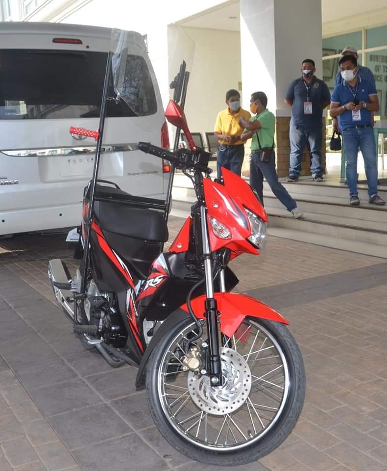 Makeshift Motorcycle Barrier