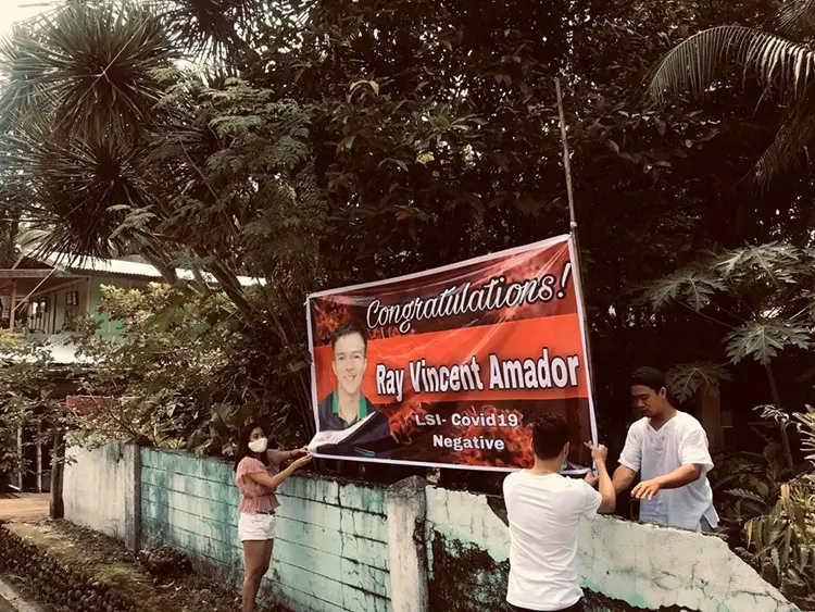 Proud Parents Post Tarpaulin Announcing Their Son Tests Negative for ...