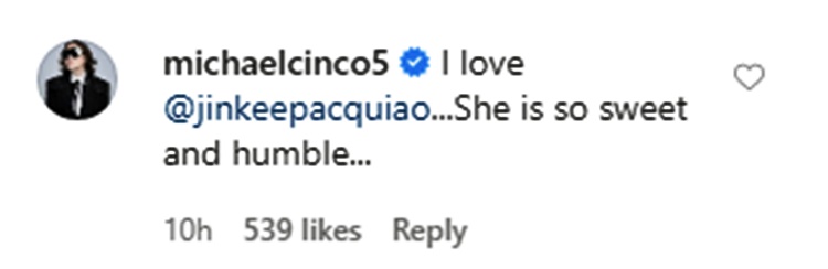 team agot team jinkee michael cinco comment
