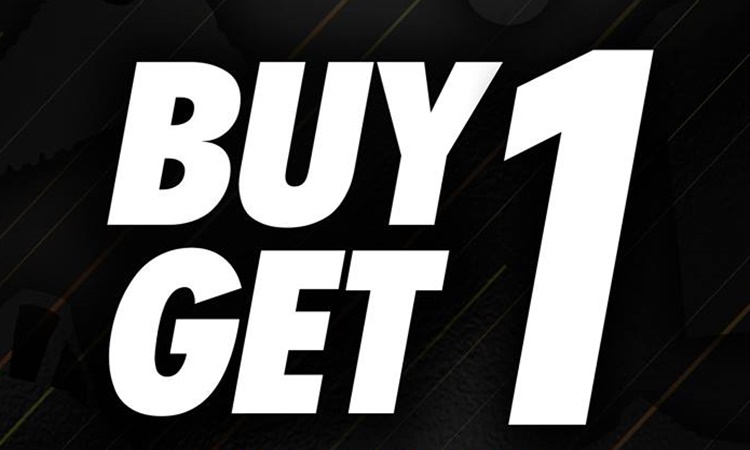 Buy 1 get 1 shoes on sale