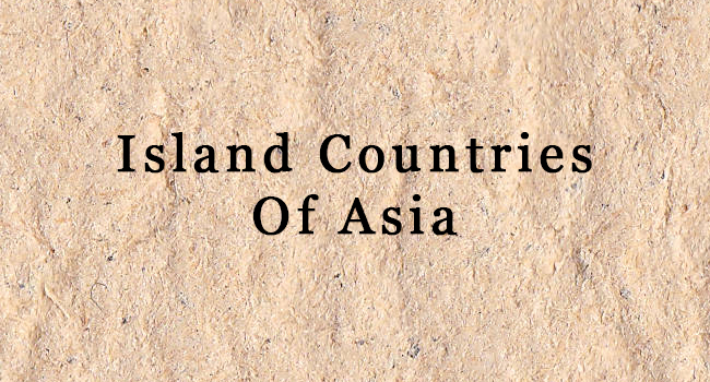 Island Countries Of Asia
