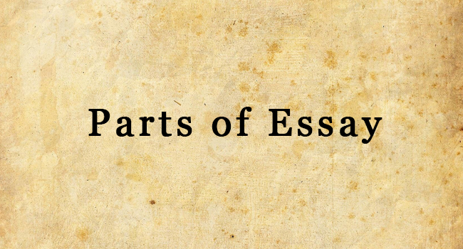 parts of an essay or letter